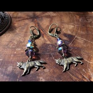 Coyote Earrings - Coyote Jewelry, Coyote Gifts